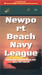Mobile Screenshot of navyleaguenewportbeach.org