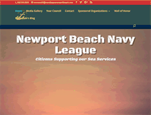 Tablet Screenshot of navyleaguenewportbeach.org